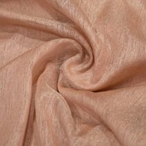 Plain Peach Lame Organza Fabric