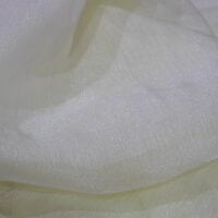 Lemon Green Lame Organza Fabric