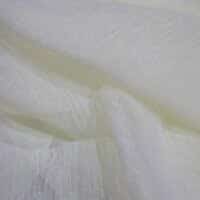 Lemon Green Lame Organza Fabric