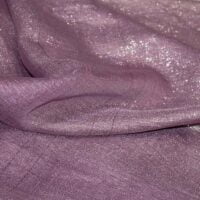 Plum Lame Organza Fabric
