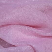 Pink Lame Organza Fabric