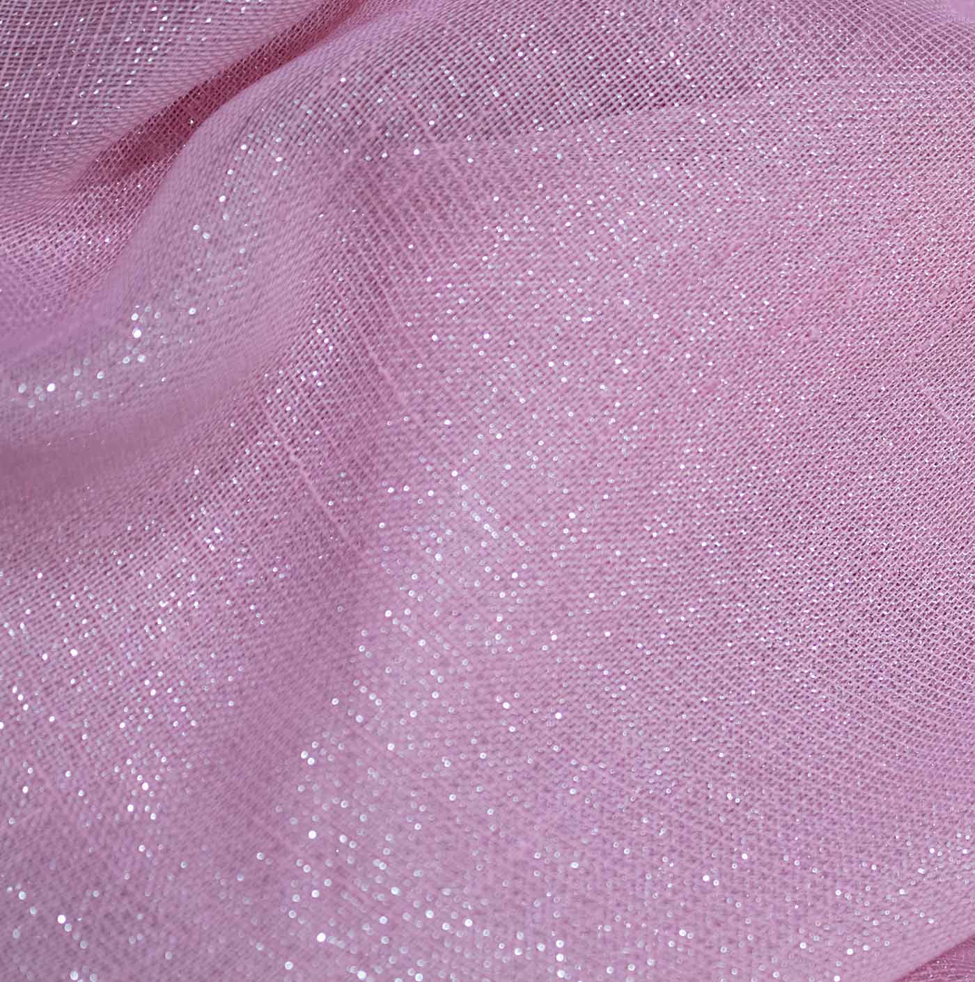 Pink Lame Organza Fabric
