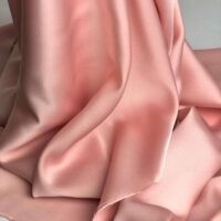 Salmon Pink Silk Fabric