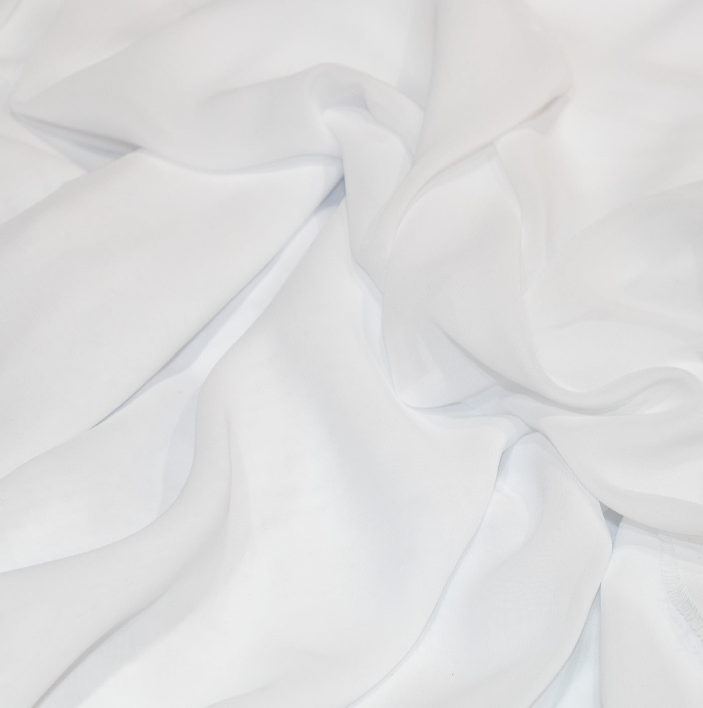 Ivory Plain Chiffon Fabric