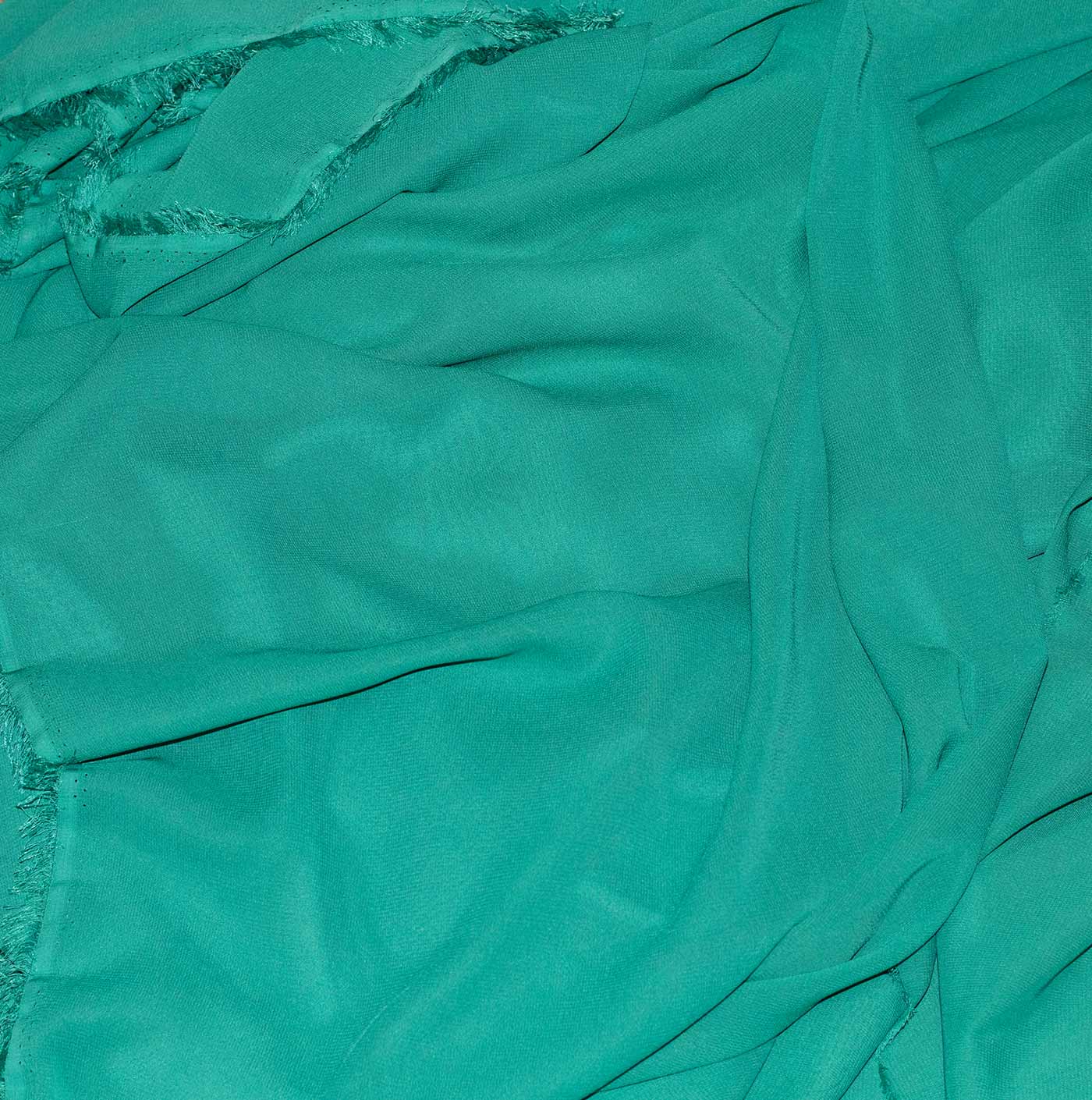 Green Plain Chiffon Fabric