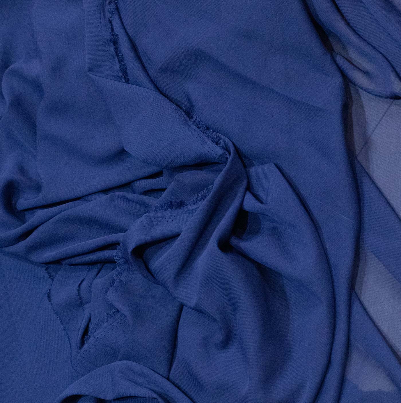 Navy Blue Silk Chiffon Fabric