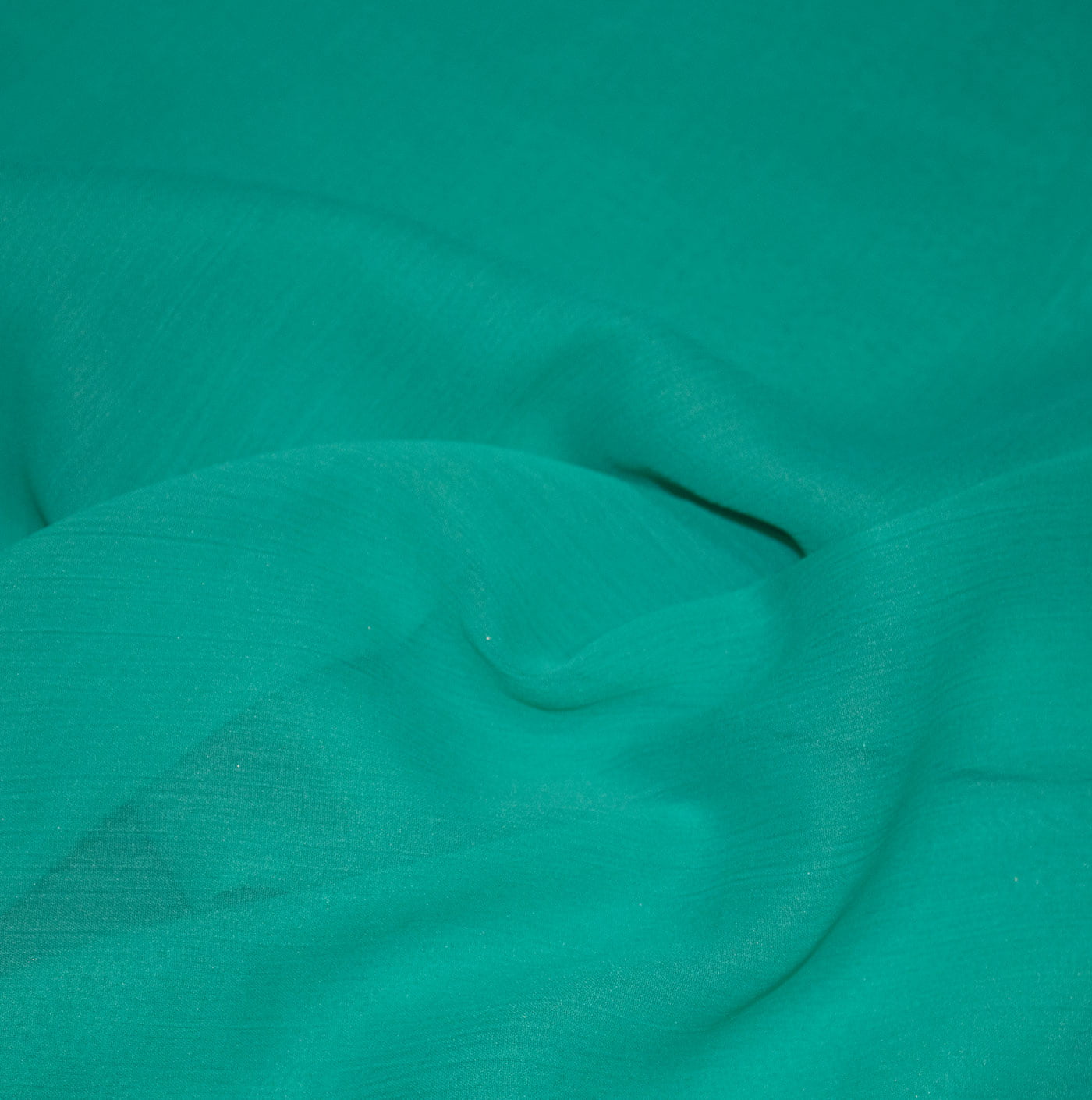 Light Teal Green Crinkle Chiffon Fabric
