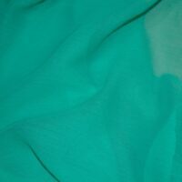 Teal Green Crinkle Chiffon Fabric