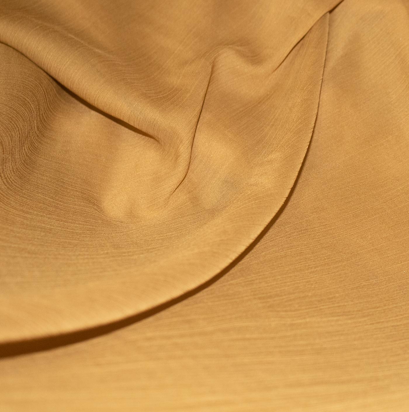 Antique Gold Crinkle Chiffon Fabric