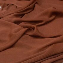 Brown Crinkle Chiffon Fabric