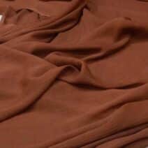 Brown Crinkle Chiffon Fabric