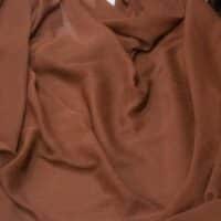 Brown Crinkle Chiffon Fabric