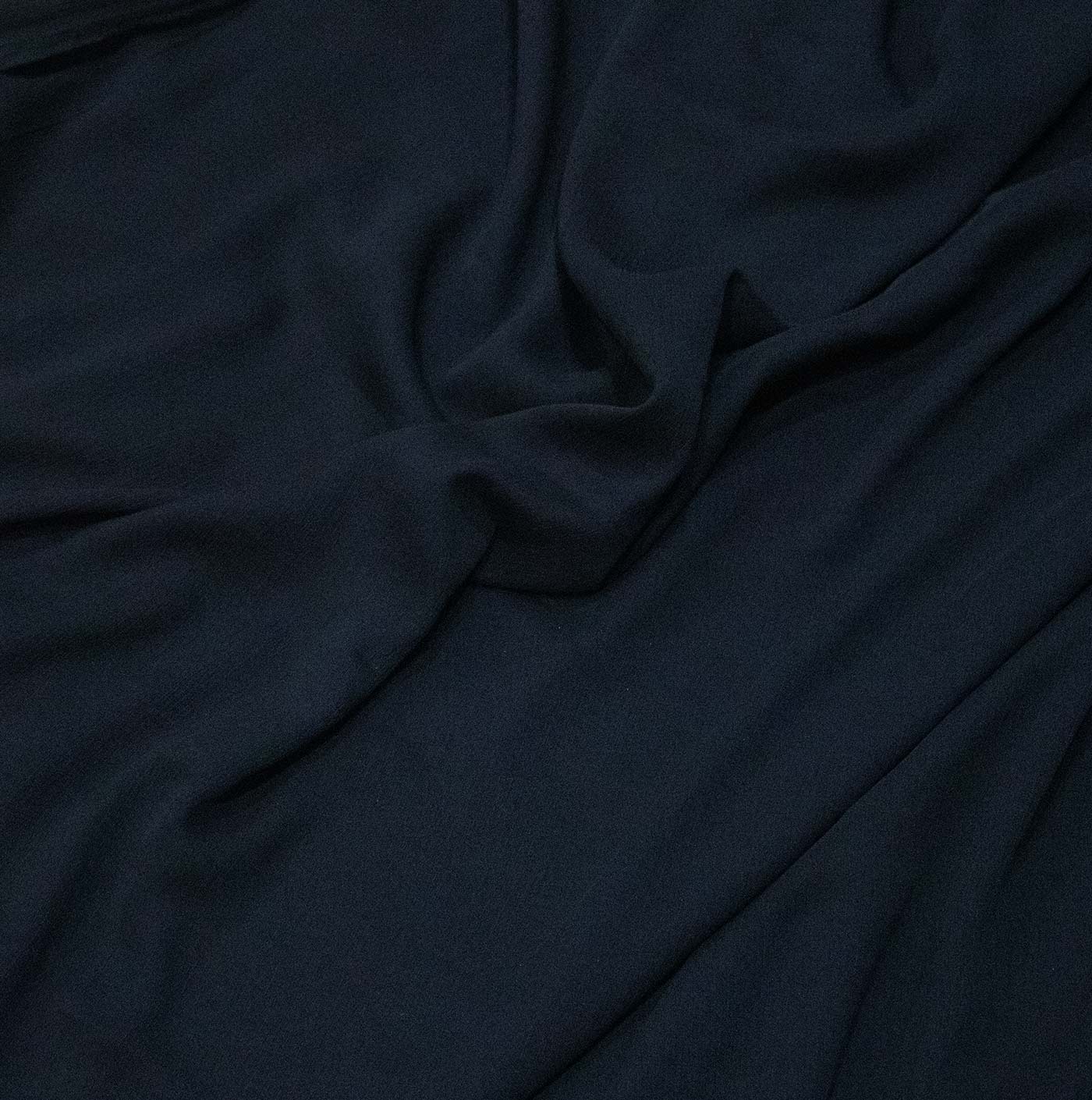 Black Crinkle Chiffon Fabric