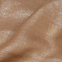 Light Brown Lame Organza Fabric