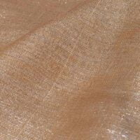 Light Brown Lame Organza Fabric