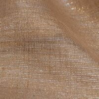 Light Brown Lame Organza Fabric