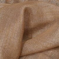 Light Brown Lame Organza Fabric