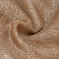 Light Brown Lame Organza Fabric