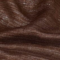 Coffee Brown Lame Organza Fabric