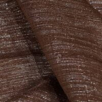Coffee Brown Lame Organza Fabric