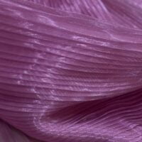 Pleated Purple Organza Fabric