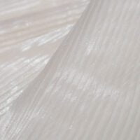 Ivory Pleated Organza Fabric