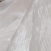 Ivory Pleated Organza Fabric