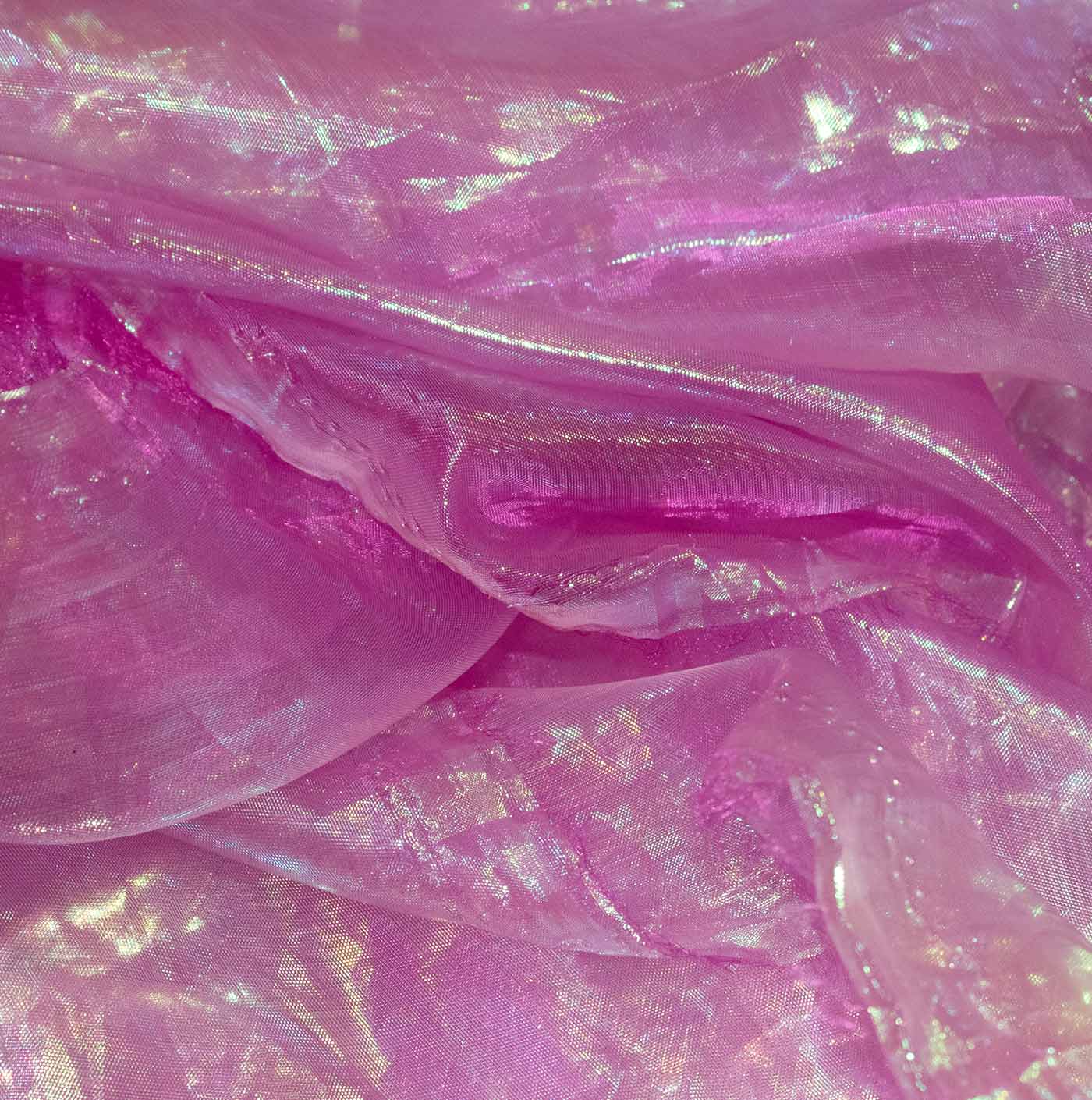 Purple Iridescent Cationic Chiffon Fabric