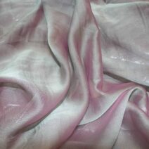 Iridescent Grey Cationic Chiffon Fabric
