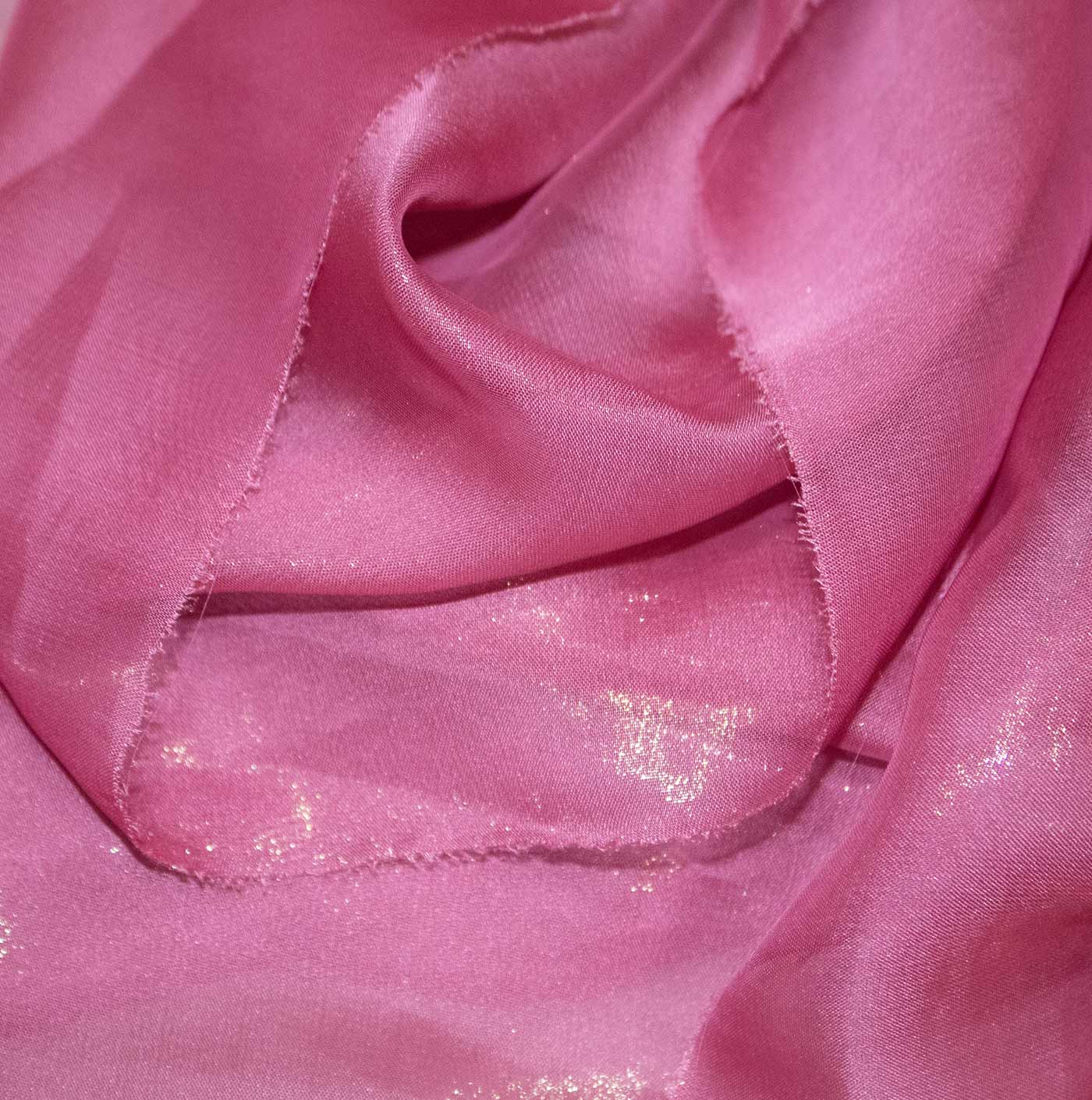 Blush Pink Cationic Chiffon Fabric
