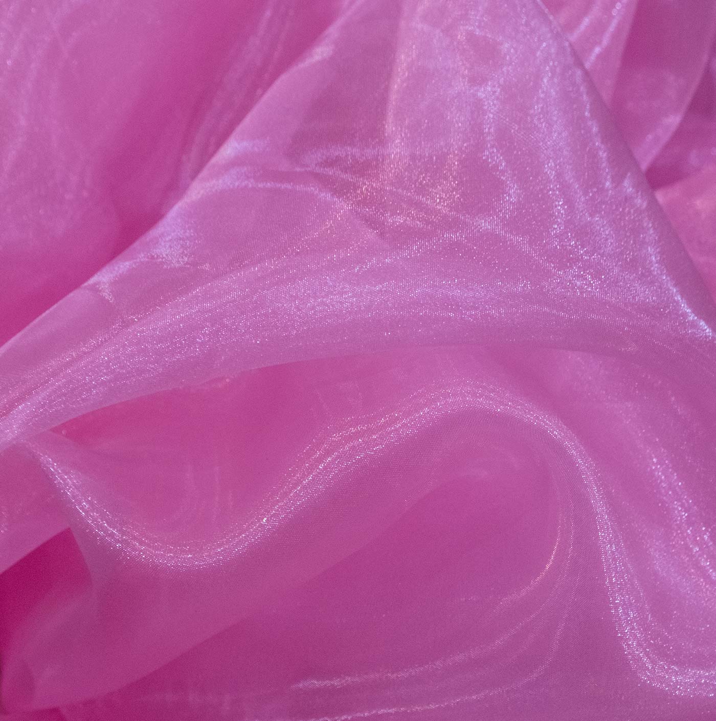 Baby Pink Plain Organza Fabric