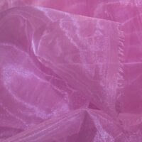 Baby Pink Plain Organza Fabric