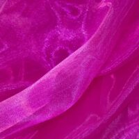 Fuchsia Pink Plain Organza Fabric