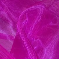 Fuchsia Pink Plain Organza Fabric