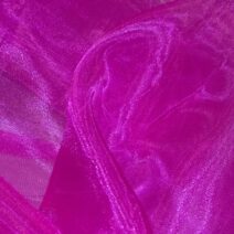 Fuchsia Pink Plain Organza Fabric
