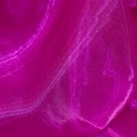 Fuchsia Pink Plain Organza Fabric