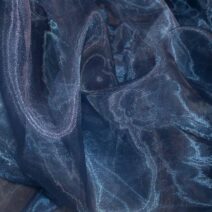 Navy Blue Plain Organza Fabric