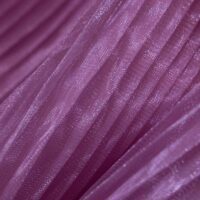 Pleated Purple Organza Fabric