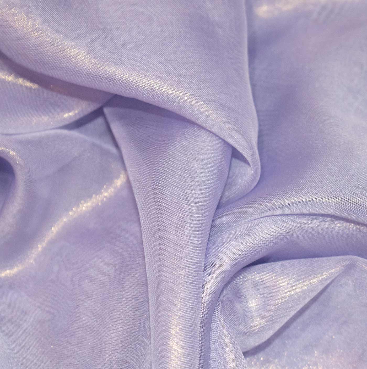 Lilac Cationic Chiffon Fabric