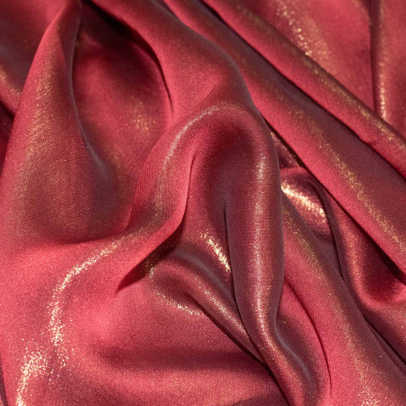 Burgundy Cationic Chiffon Fabric