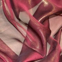 Wine Cationic Chiffon Fabric