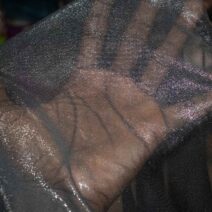 Black Cationic Chiffon Fabric