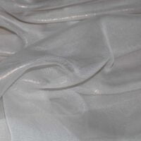 Ivory Cationic Chiffon Fabric