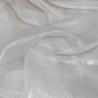 Ivory Cationic Chiffon Fabric