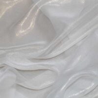 Ivory Cationic Chiffon Fabric
