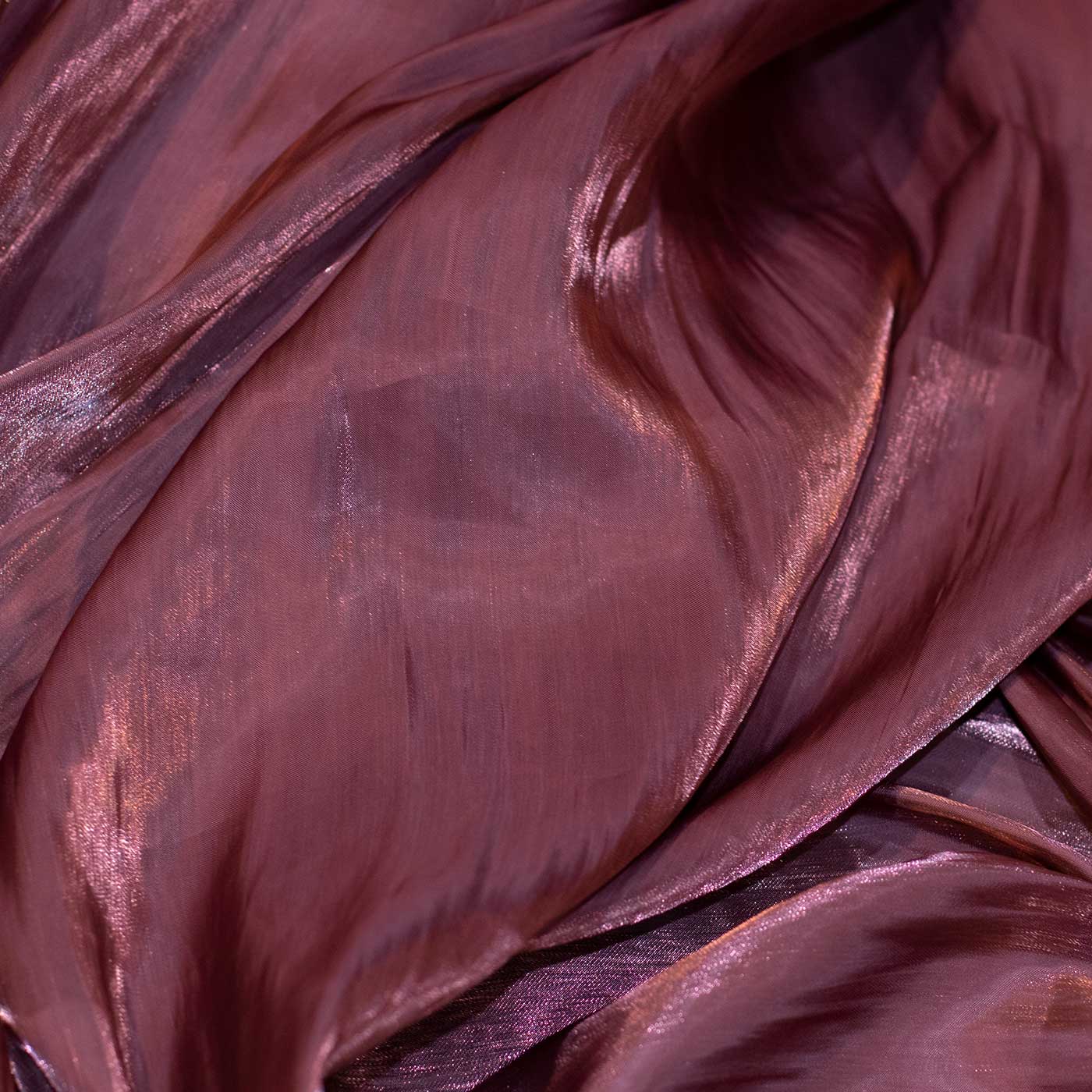 Dusty Rose Crinkle Silk Fabric