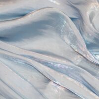 Sky Blue Crinkle Silk Fabric