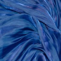 Royal Blue Crinkle Silk Fabric