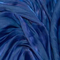 Royal Blue Crinkle Silk Fabric