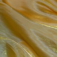 Yellow Crinkle Silk Fabric
